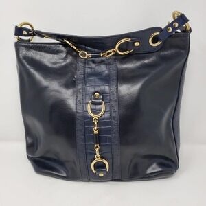 The Find Leather Everyday Tote Shoulder Rich Blue Bag Minimalist Quiet Luxury